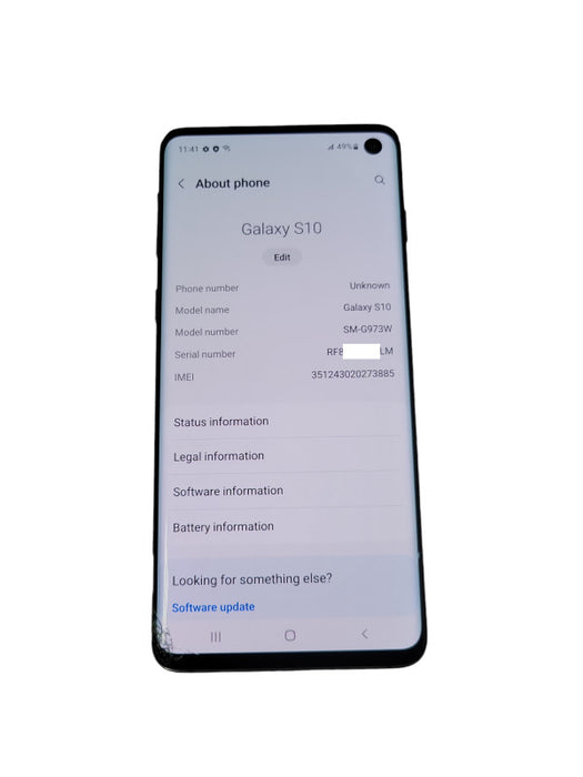 Samsung Galaxy S10 128GB (SM-G973W), READ _