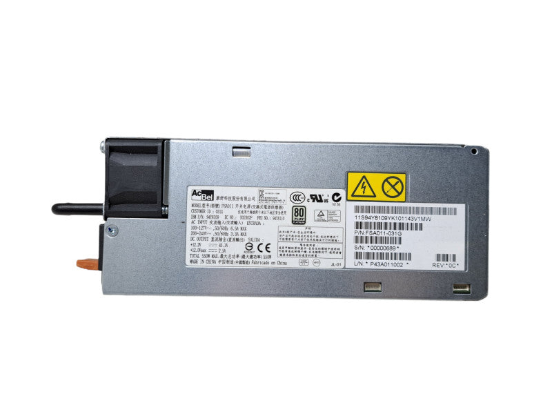 AcBel FSA011 550W 80 PLUS Platinum Power Supply FSA011-031G