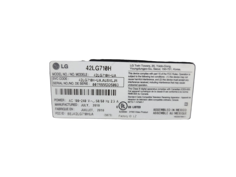 LG 42LG710H 42\\" TV | Full HD, HDMI, USB