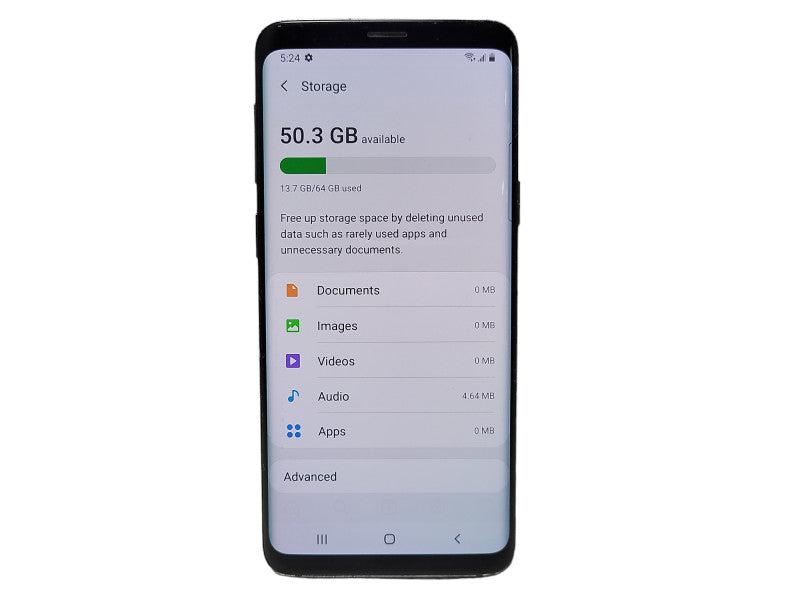 Samsung Galaxy S9 64GB Smart Phone, READ $