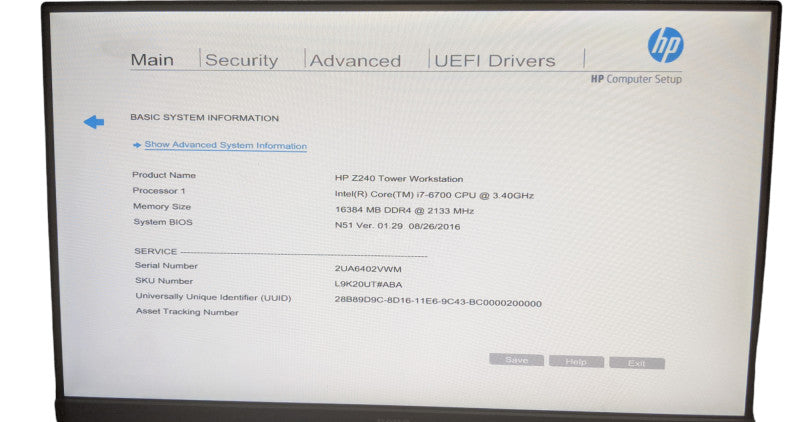 HP Z240 Tower Workstation | Core i7-6700 | 16GB DDR4 | No HDD