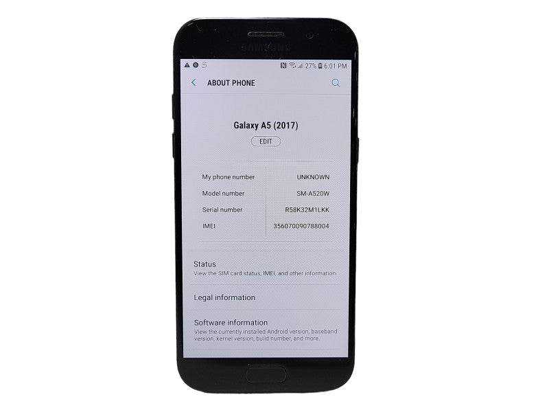 Samsung Galaxy A5 2017 32GB SM-A520W READ Q$