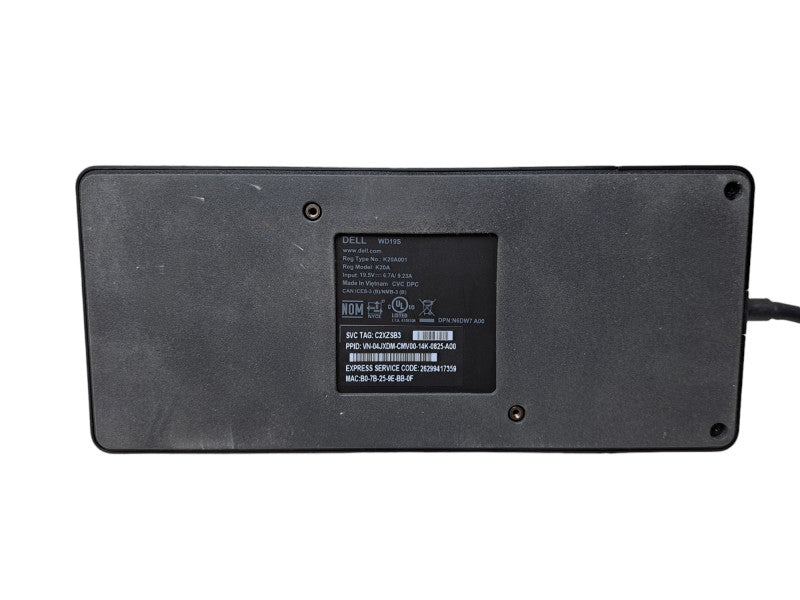 Dell WD19S (K20A001) USB Type-C Docking Station w/ 180W AC Adapter