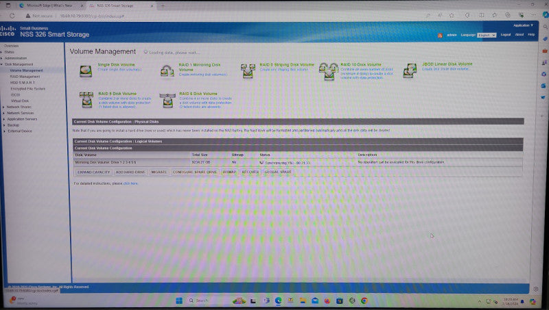 Cisco NSS326 6-Bay Smart Storage, 6x2TB HDD _