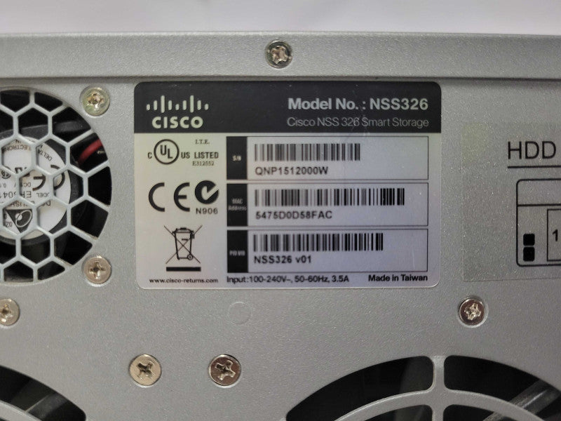 Cisco NSS326 6-Bay Smart Storage, 6x2TB HDD _