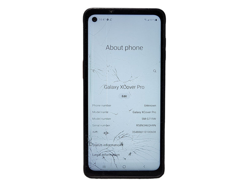 Samsung Galaxy XCover Pro 64GB (SM-G715W) READ $