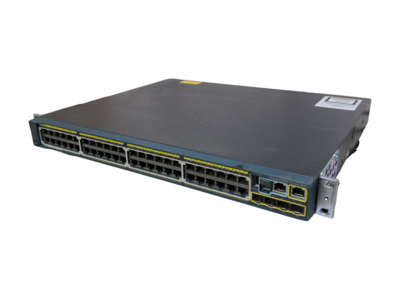 Cisco WS-C2960S-48FPS-L, 48 Port Gigabit PoE+ 740W Switch + Stack Mod