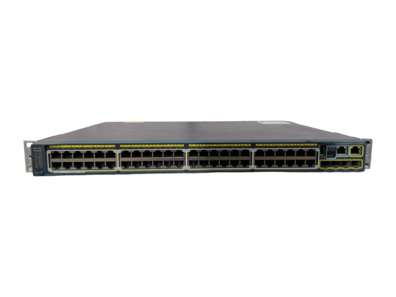 Cisco WS-C2960S-48FPS-L, 48 Port Gigabit PoE+ 740W Switch + Stack Mod