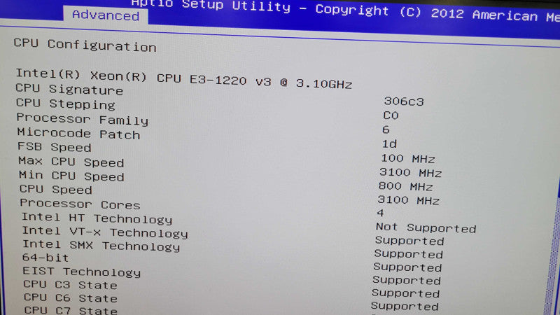 Intel Xeon E3-1220 v3 | Supermicro X10SLL-F | 8GB RAM c| I/O Plate %