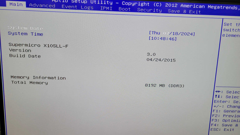 Intel Xeon E3-1220 v3 | Supermicro X10SLL-F | 8GB RAM c| I/O Plate %