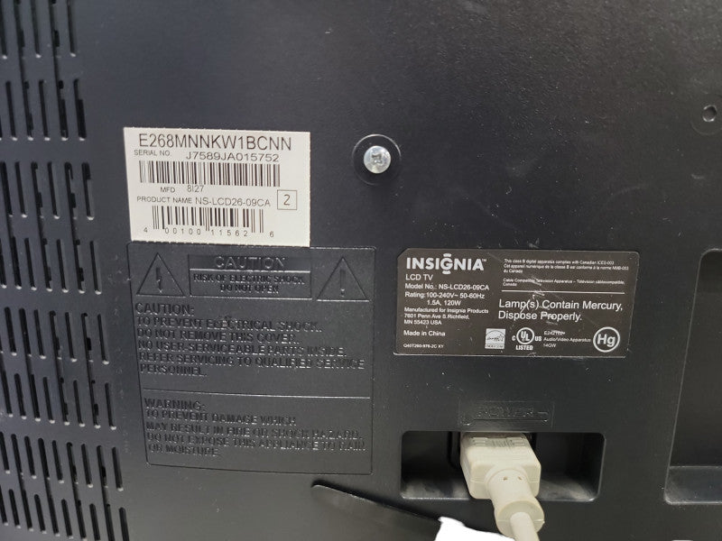 Insignia NS-LCD26-09 26\\" LCD TV| HDMI, AUX