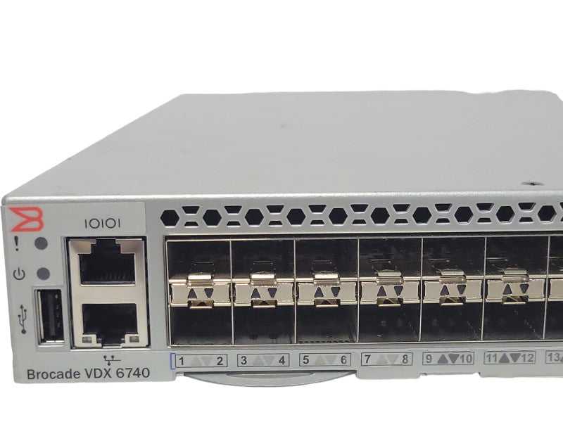 Brocade BR-VDX6740-24-R 48x 1/10GbE SFP+ + 4x 40Gb QSFP+ Switch READ _