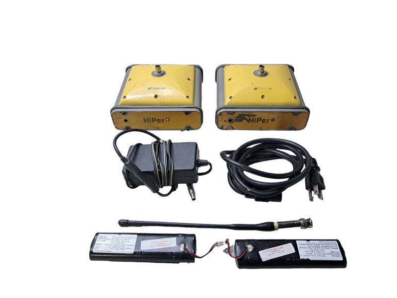 Topcon HiPer+ & HiPer GPS Receivers 01-840801-01 Base/Rover w/ Case