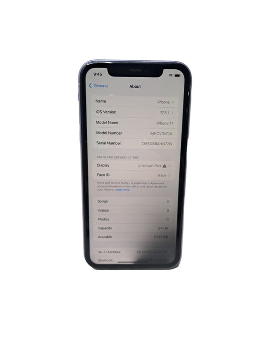 Apple iPhone 11 64GB (A2111) - READ
