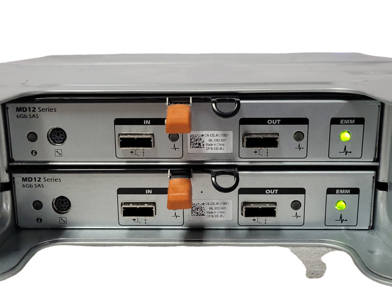 Dell PowerVault MD1200 12-Bay LFF DAS array 8x 2TB SAS HDDs, 2x MD12 series _