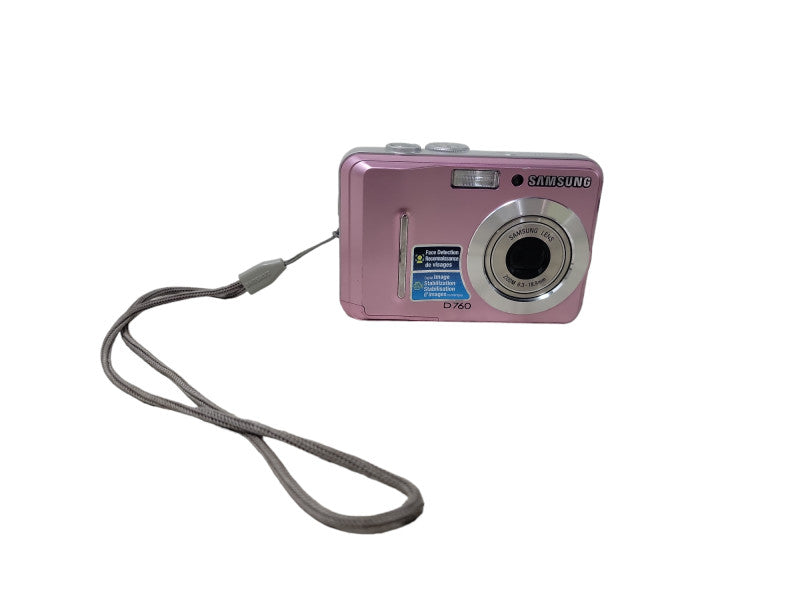 Pink Samsung D760 Digital Camera, 3x Optical Zoom - USES AA Batteries/ READ