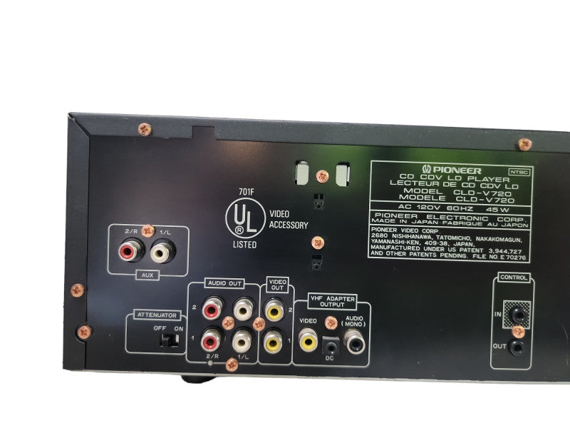 Pioneer CLD-V720 Laser Karaoke CD/Video CD (CD-G)/LD Player/ Please READ