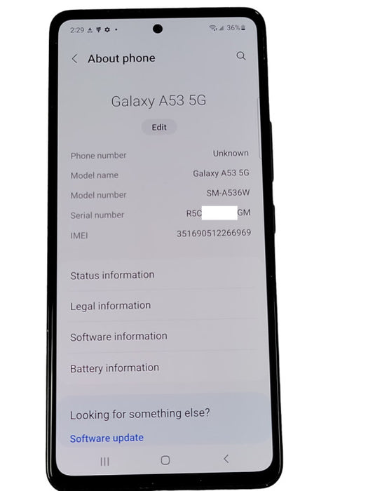 Samsung Galaxy A53 5G SM-A536U 128GB READ  _