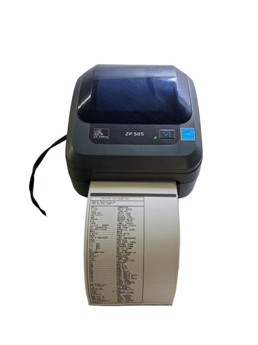 Zebra ZP 505 Thermal Label Printer | Tested + PWR Adapter & Cable