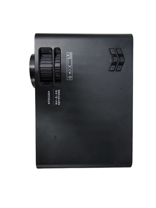 Hertekedo Mini HD Projector, LED Projector in black| W/ power cord