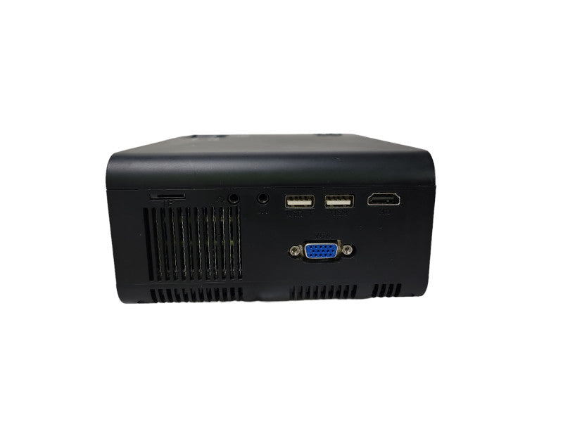 Hertekedo Mini HD Projector, LED Projector in black| W/ power cord