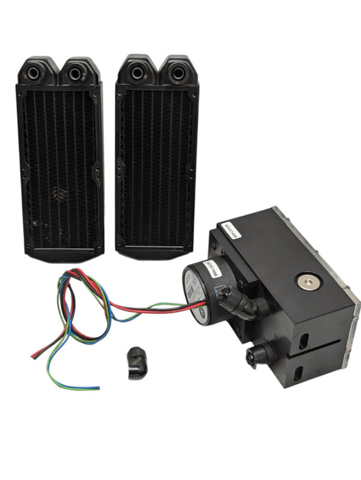 Custom Watercooling kit 2x 2U radiator pump and some fittings  -