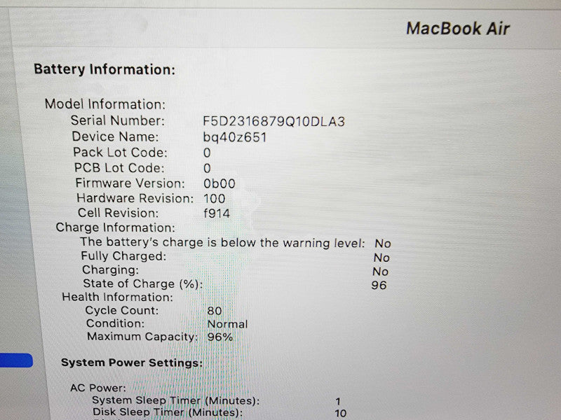 Apple Macbook Air 2022 13\\" 8-Core M2 @ 3.5GHz 16GB Ram 250GB SSD (