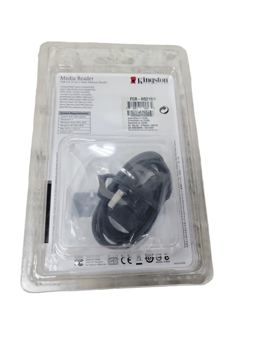 Kingston USB 2.0 19-in-1 Flash Memory Media Reader FCR-HS219/1 New Sealed