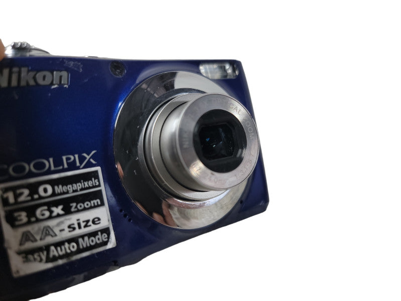 Nikon Coolpix L22 Digital Point & Shoot Camera| Works But Has Door Issue
