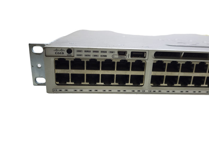 Cisco WS-C3850-48F-S | 1x 1100W PSU | C3850-NM-4-1G Module READ $