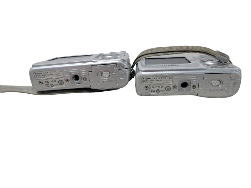 Batch of 2x Nikon Coolpix L10 5.0 MP 3x Zoom Digital Camera