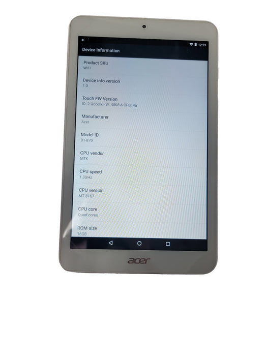 Acer iconia One 8 Tablet B1-870 A8001 16GB