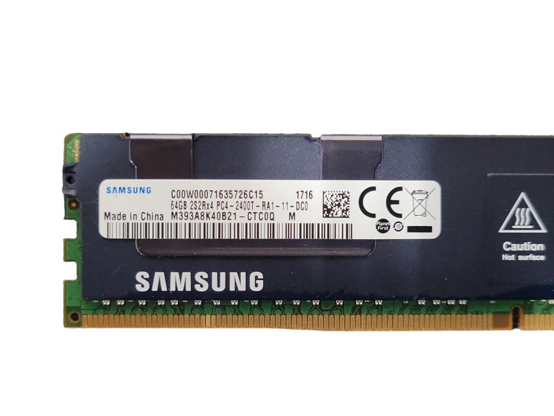 Samsung 64GB 2S2Rx4 PC4-2400T-RA1 DDR4 Server Memory With Heatsink Q_