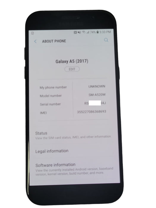 Samsung Galaxy A5 2017 32GB SM-A520W _