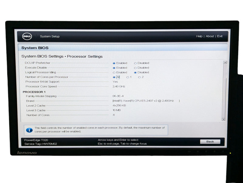 DELL PowerEdge T320 Intel Xeon E5-2407 v2 @ 2.40Ghz 32GB RAM H310 RAID -