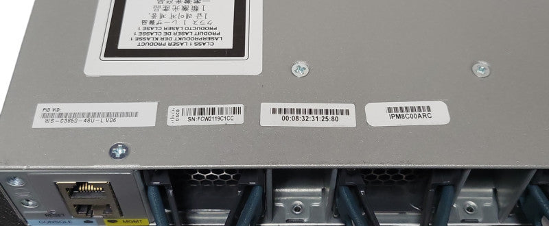 Cisco WS-C3850-48U- L 48-Port PoE Network Switch C3850-NM-4-1G, 1x PSU _