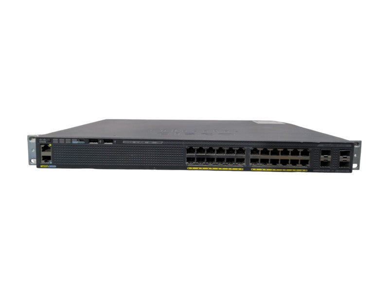 Cisco WS-C2960X-24PS-L, 24-Port Gigabit PoE+ 370W Switch, 4x SFP, READ