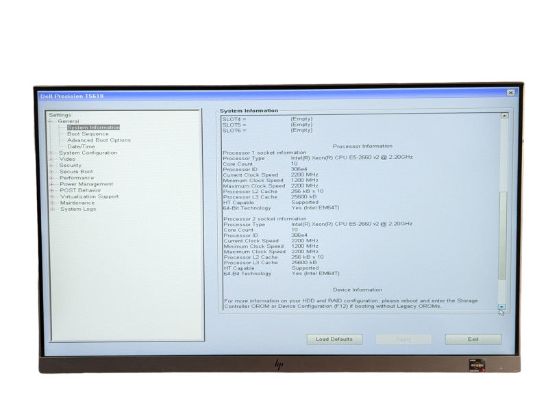 DELL Precision T5610 2x Intel Xeon E5-2660 v2 (20 Cores Total) 64GB RAM  -