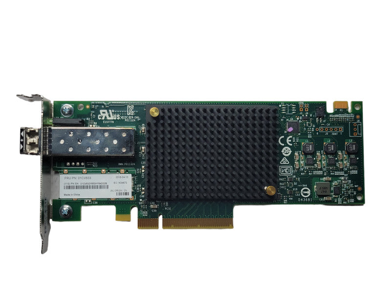 Lenovo Emulex 01CV833 Single Port 16Gb FC HBA w/ AVAGO AFBR-57F5MZ-ELX _