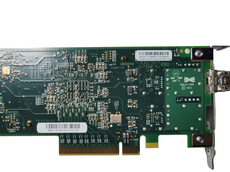 Lenovo Emulex 01CV833 Single Port 16Gb FC HBA w/ AVAGO AFBR-57F5MZ-ELX _