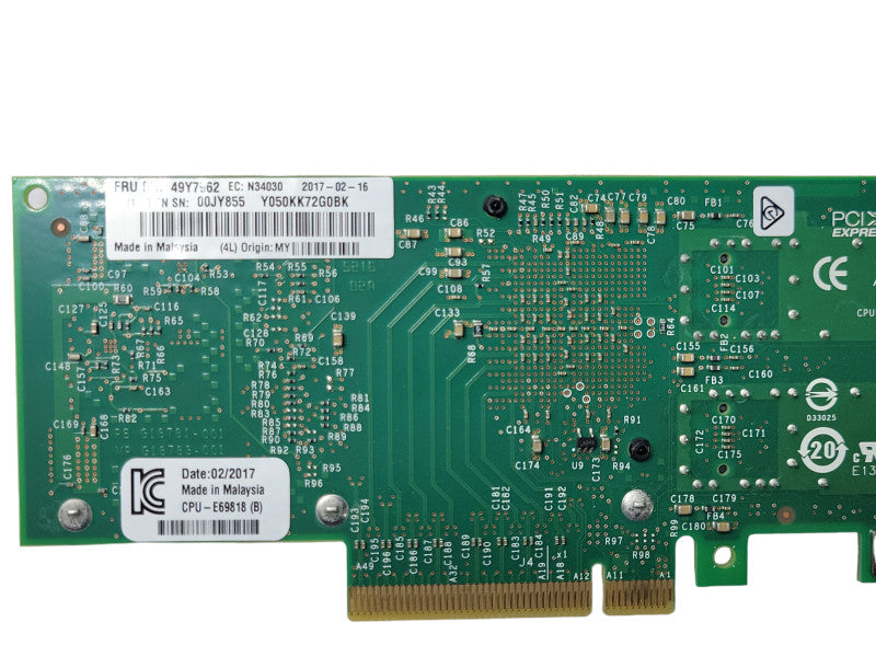 IBM Intel X520-DA2 49Y7962 10G DualPort Network Adapter w/SFP\\'s low Bracket  _