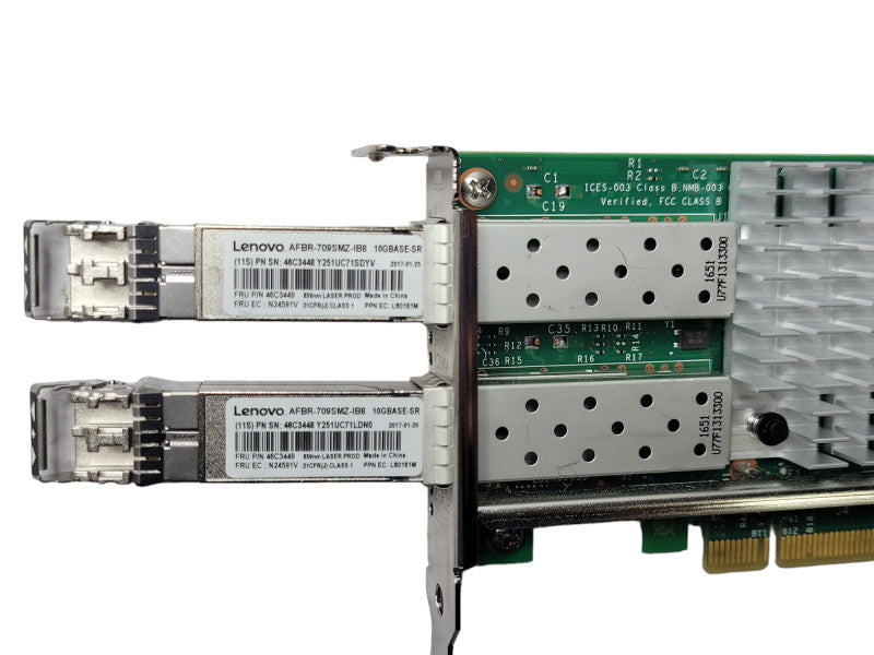 IBM Intel X520-DA2 49Y7962 10G DualPort Network Adapter w/SFP\\'s low Bracket  _