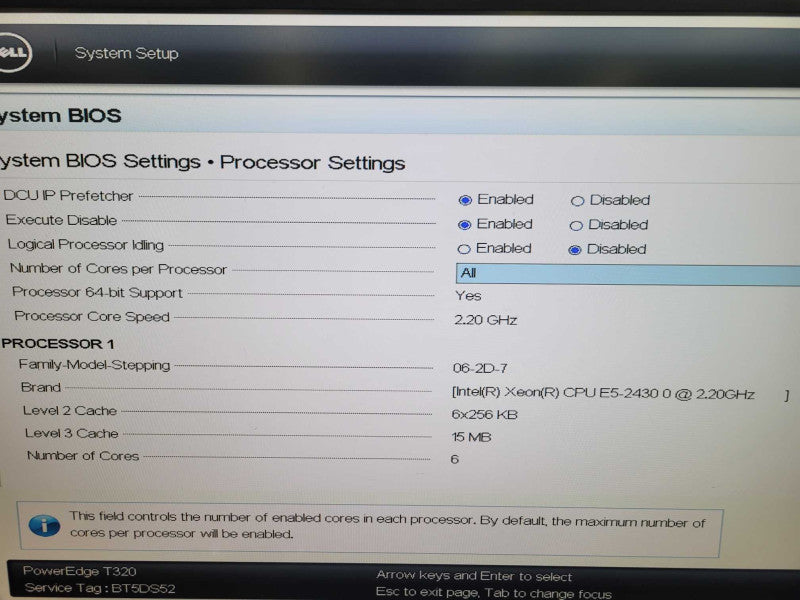 Dell PowerEdge T320 - Xeon E5-2430 0 | 48GB RAM | NO HDD | PERC H310 | 2xPSU %
