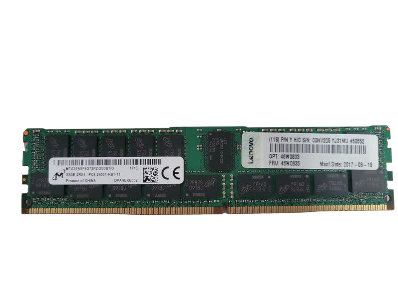 Micron 32GB 2RX4 PC4-2400T-RB1-11 Server Ram Q!