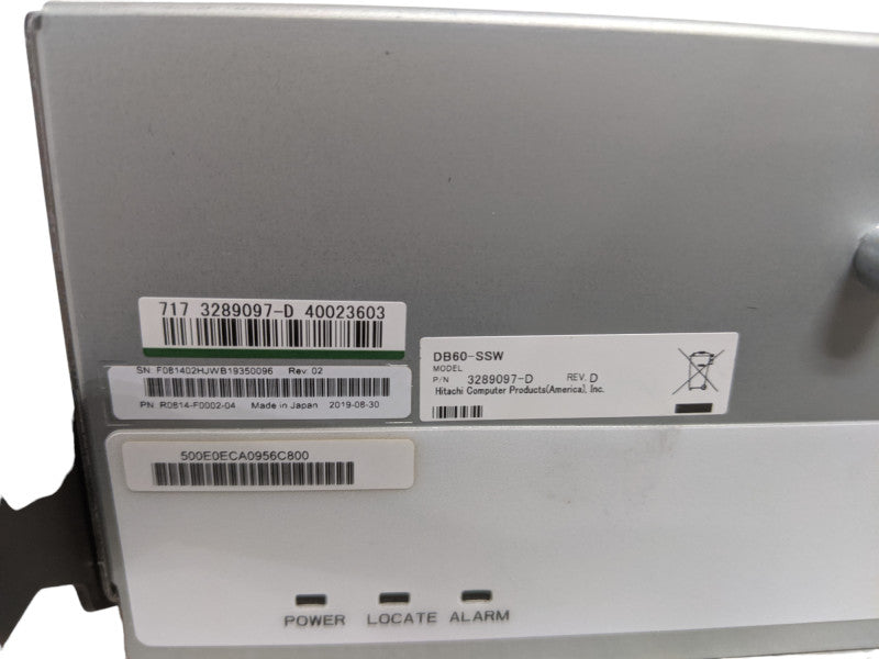 Hitachi Drive Box DW-F800-DB60C | 4U 60x Bay Disk Array | No HDDs Q
