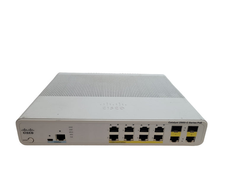 Cisco WS-C2960C-8PC-L | 8-Port 10/100 PoE Silent Switch Q%
