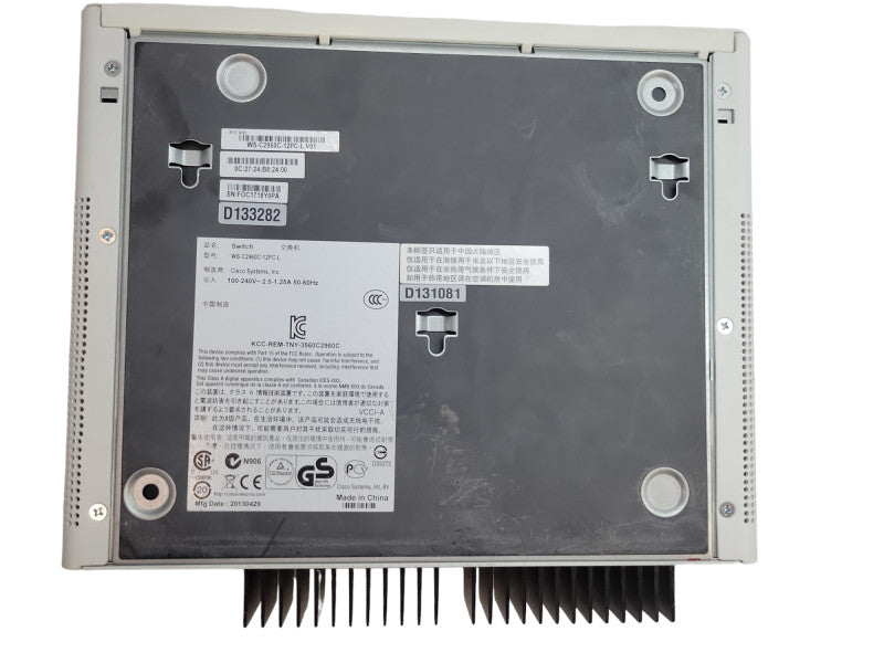Cisco WS-C2960C-12PC-L | Silent 12-Port PoE Switch Q%