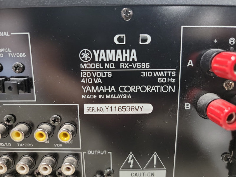YAMAHA RX-V595 NATURAL SOUND STEREO RECEIVER W/ Remote