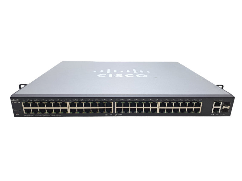 Cisco SG200-50P | 50-Port Gigabit PoE Smart Network Switch | 2x SFP