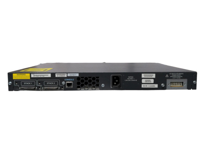 Cisco WS-C3750G-12S-E 12-Port SFP Gigabit Network Switch
